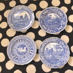 The Spode blue room plates.
